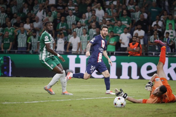 Messi được Sofascore chọn là cầu thủ hay nhất trận với 9,1 điểm trong chiến thắng 3-1 của PSG trước Maccabi Haifa.